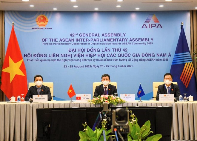 Đoàn đại biểu Quốc hội Việt Nam tham dự phiên họp của Ủy ban Kl991.com tải ứng dụng tại AIPA 42.