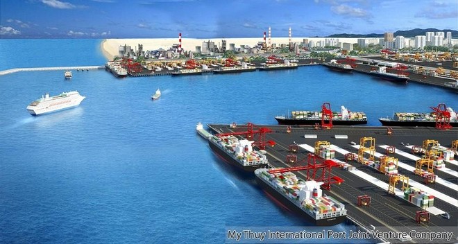 Dự án Khu bến cảng Mỹ Thủy có tổng mức Kl99ok phiên bản mới các giai đoạn lên đến hơn 14.000 tỷ đồng.
