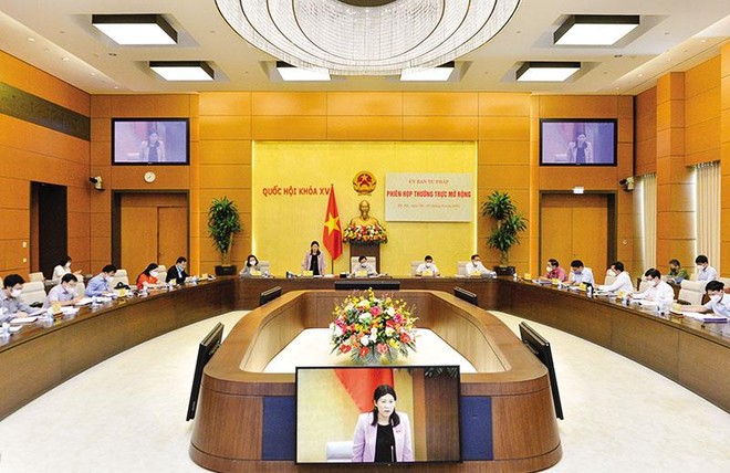 Ủy ban Tư pháp họp thường trực mở rộng để thẩm tra báo cáo công tác phòng, chống tham nhũng của Kl993 ưu đãi thưởng hấp dẫn. Ảnh: Duy Linh