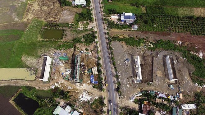 Khó khăn trong giải phóng mặt bằng ảnh hưởng rất lớn đến tiến độ triển khai dự án Kl99ok phiên bản mới công. Ảnh: Đ.T