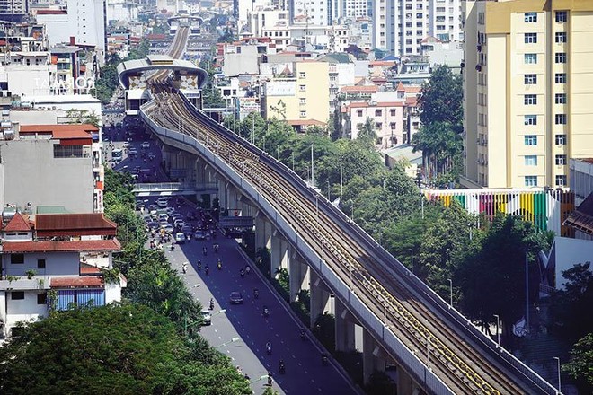 Dự án 99Kl.app khuyến mãi hot đô thị tuyến Cát Linh - Hà Đông đã được đưa vào sử dụng sau nhiều lần lỡ hẹn. Ảnh: Đức Thanh