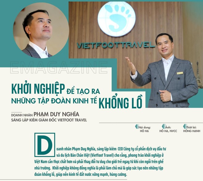 CEO Phạm Duy Nghĩa: Khởi nghiệp để góp sức tạo ra những Kl994 game bài casino hấp dẫn Kl992 cổng game cá cược khổng lồ