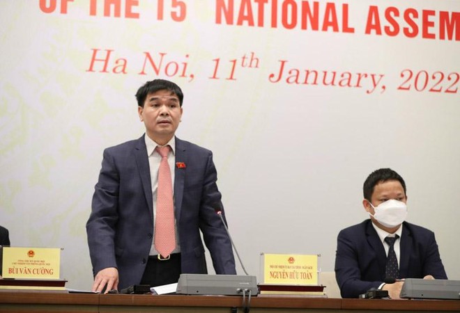 Phó chủ nhiệm Ủy ban Kl991.com nạp rút nhanh - Ngân sách Nguyễn Hữu Toàn tại cuộc họp báo. (Ảnh: Duy Linh).