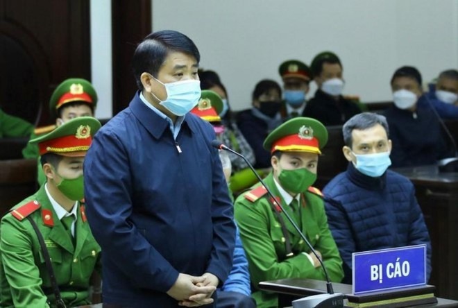 Ông Nguyễn Đức Chung tại phiên tòa vụ "Vi phạm quy định Kl99 nổ hũ gây hậu quả nghiêm trọng"