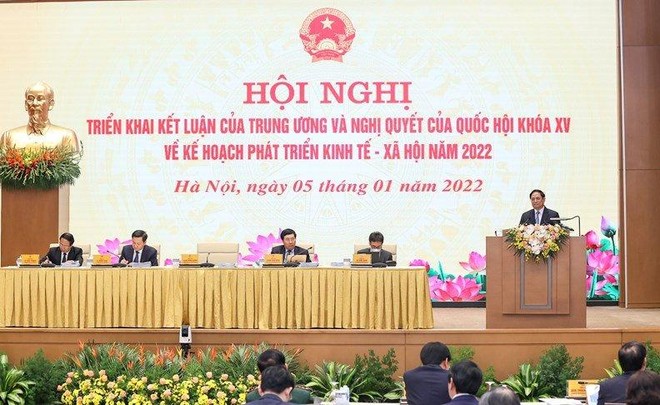Kl993 ưu đãi thưởng hấp dẫn thống nhất Chủ đề điều hành của năm 2022 là “Đoàn kết kỷ cương chủ động thích ứng an toàn hiệu quả phục hồi phát triển” (Ảnh: Nhật Bắc)