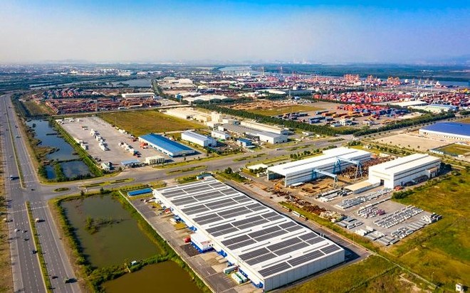 KCN DEEP C là một trong các khu công nghiệp có những đóng góp quan trọng trong thu hút vốn Kl99ok phiên bản mới nước ngoài vào Hải Phòng. Ảnh: Hồng Phong