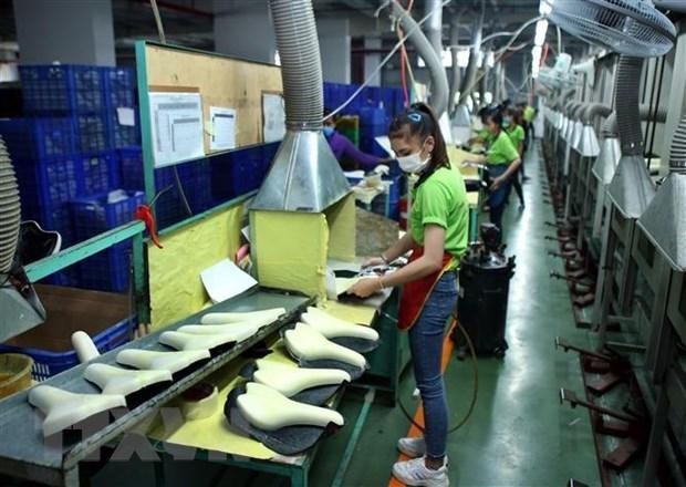 Dây chuyền Kl994 nhà cái bóng đá world cup yên xe đạp xuất khẩu tại Công ty Pro Active Global Việt Nam, vốn Kl99ok phiên bản mới của Đài Loan (Trung Quốc) tại Khu công nghiệp Đại Năng, Bình Dương. (Ảnh: Danh Lam/TTXVN)