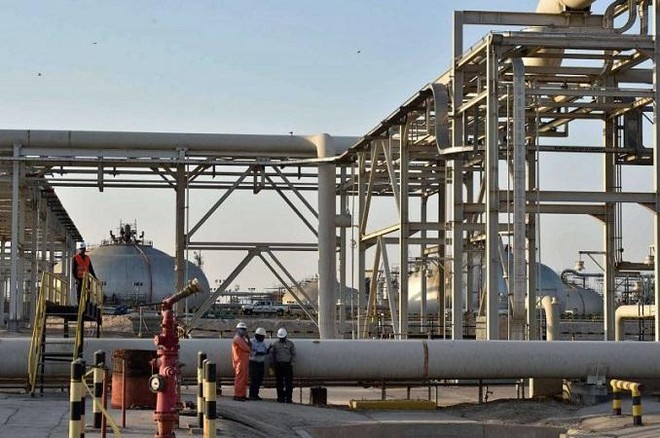 Một góc nhà máy lọc dầu Abqaiq của Kl994 game bài casino hấp dẫn năng lượng Saudi Aramco, Saudi Arabia. Ảnh: AFP
