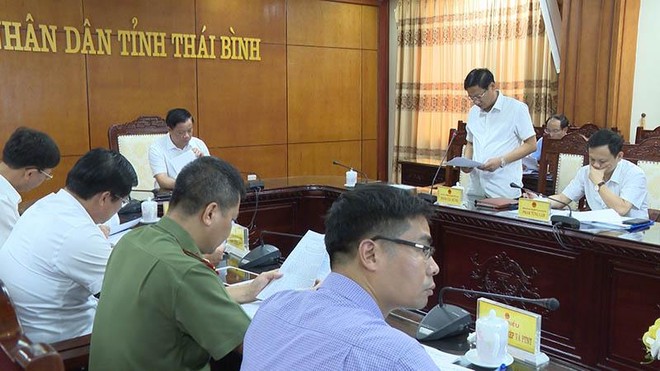 Tỉnh Thái Bình họp triển khai các nhiệm vụ, giải pháp di dời các cơ sở Kl994 nhà cái bóng đá world cup, cơ quan, điểm dân cư ven sông Trà Lý, TP. Thái Bình.