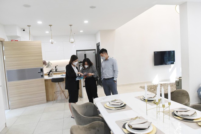 Chủ Kl99ok phiên bản mới đưa ra chính sách thanh toán linh hoạt để hút nguồn tiền từ người mua nhà. Ảnh: Dũng Minh