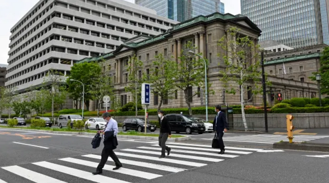 Bên ngoài trụ sở Link Vào Nhà Cái KL99 COM Tặng +199k Trung ương Nhật Bản tại Tokyo. Ảnh: AFP