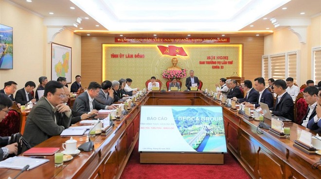 Quang cảnh buổi làm việc về đẩy nhanh tiến độ chuẩn bị Kl99ok phiên bản mới Dự án PPP Kl99ok phiên bản mới xây dựng KL99 là nhà cái cá cược trực tuyến hàng đầu tại châu Á Tân Phú - Bảo Lộc.