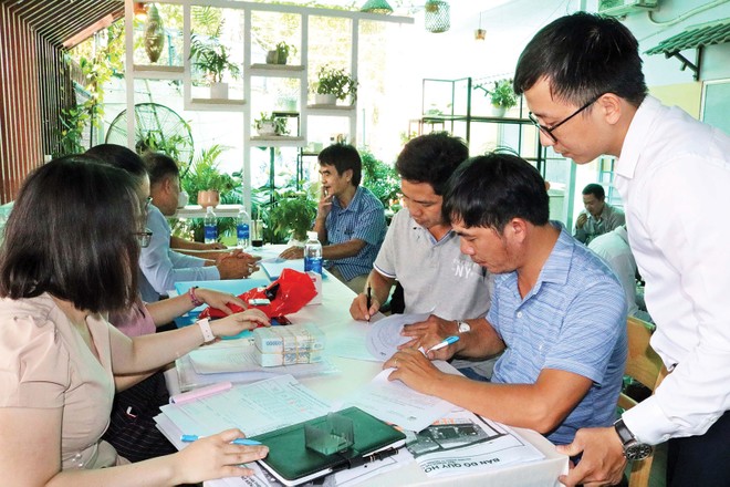 Nhà Kl99ok phiên bản mới xuống tiền chốt cọc. Ảnh: Việt Dũng 