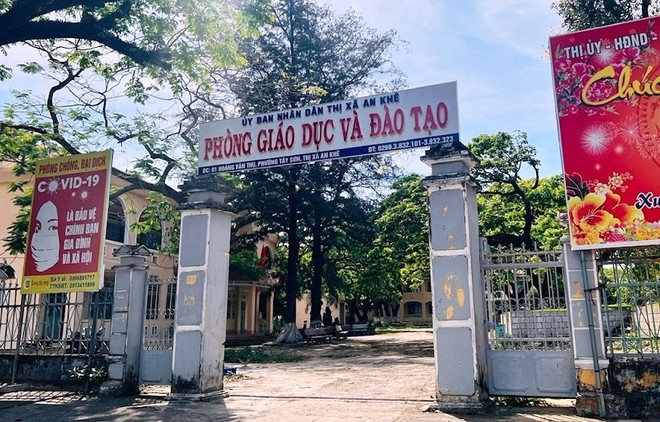 Phát hiện sai phạm trong việc Kl99 nổ hũ, mua sắm vật tư, thiết bị dạy học tại Phòng Giáo dục và Đào tạo thị xã An Khê. Ảnh: T.C
