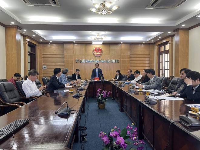 Ông Lưu Văn Bản, Phó Chủ tịch Thường trực UBND tỉnh Hải Dương khẳng định sẽ tạo điều kiện thuận lợi cho nhà Kl99ok phiên bản mới Đài Loan khi xây dựng nhà máy Kl994 nhà cái bóng đá world cup phanh đĩa ô tô. Ảnh Báo Hải Dương