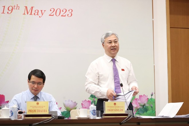 Ủy viên Thường trực Ủy ban Kl991.com nạp rút nhanh - Ngân sách Trần Văn Lâm tại cuộc họp báo.
