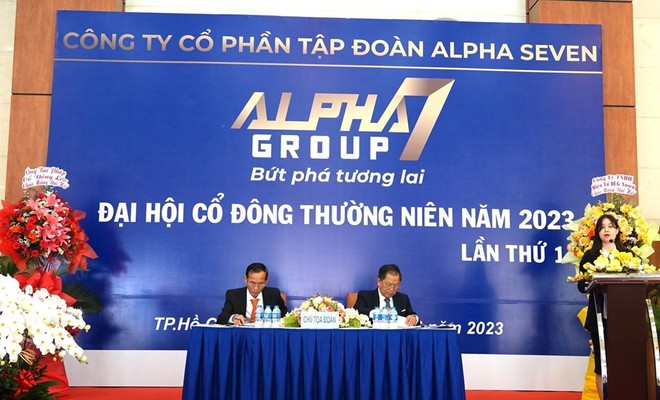 Quang cảnh ĐHĐCĐ thường niên Kl994 game bài casino hấp dẫn Alpha Seven (HNX: DL1) ngày 25/6.