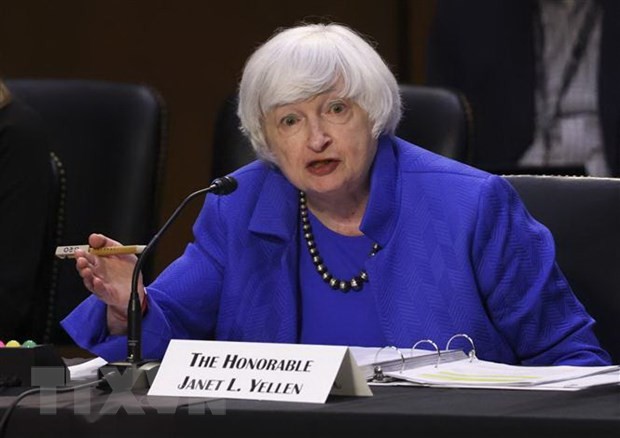 Bộ trưởng Kl991.com nạp rút nhanh Mỹ Janet Yellen phát biểu tại Washington, DC. (Ảnh: AFP/TTXVN)