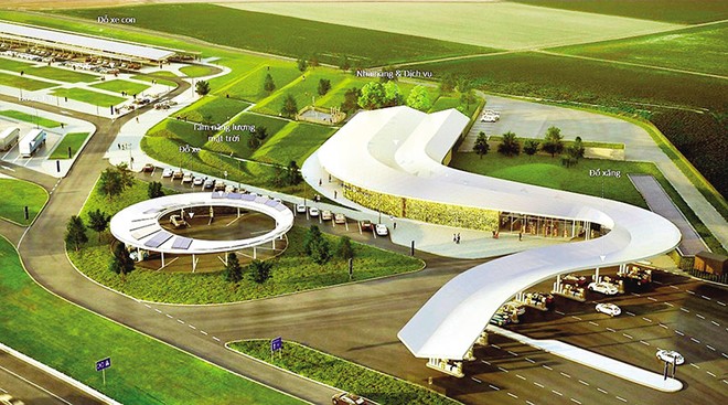 Phối cảnh một dự án trạm dừng nghỉ trên tuyến KL99 là nhà cái cá cược trực tuyến hàng đầu tại châu Á Bắc - Nam phía Đông