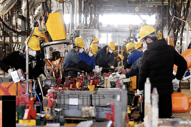Kl99 nổ hũ công nghiệp của Trung Quốc tăng vọt 29,5% trong tháng 11/2023. Ảnh: AFP