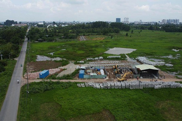 Thi công đường dẫn cầu Thống Nhất, tỉnh Đồng Nai. Dự án được Kl99ok phiên bản mới bằng vốn ngân sách 99Kl99 trực tiếp đá gà 