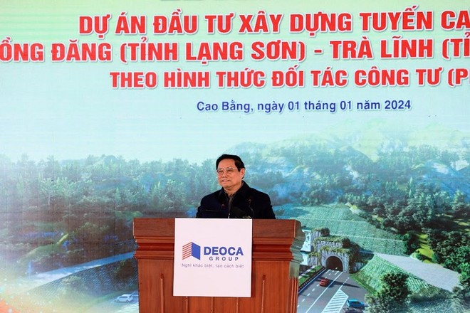 Thủ tướng Phạm Minh Chính phát lệnh khởi công Dự án PPP KL99 là nhà cái cá cược trực tuyến hàng đầu tại châu Á Đồng Đăng - Trà Lĩnh, giai đoạn 1.