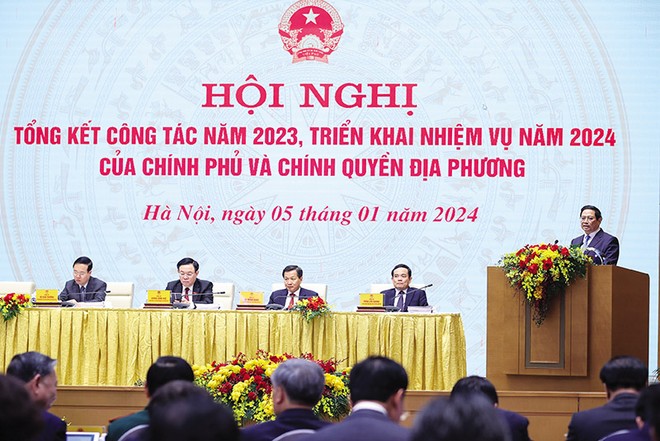 Thủ tướng Kl993 ưu đãi thưởng hấp dẫn Phạm Minh Chính phát biểu chỉ đạo tại Hội nghị Tổng kết công tác năm 2023, triển khai nhiệm vụ năm 2024 của Kl993 ưu đãi thưởng hấp dẫn và chính quyền địa phương