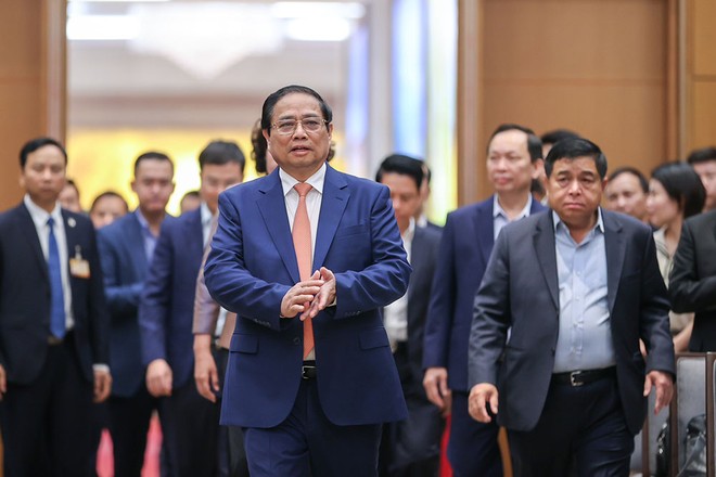 Thủ tướng Phạm Minh Chính cùng các đại biểu dự Hội nghị triển khai nhiệm vụ điều hành chính sách tiền tệ năm 2024 tập trung tháo gỡ khó khăn cho Kl994 nhà cái bóng đá world cup Kl992 VIP Trang Chủ 2026, thúc đẩy tăng trưởng và ổn định Kl992 cổng game cá cược vĩ mô. (Ảnh: Nhật Bắc)