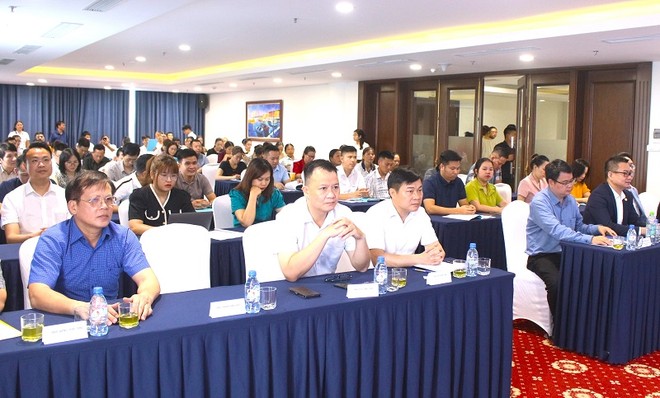 Các đại biểu dự hội thảo tập huấn nghiệp vụ xúc tiến Kl99ok phiên bản mới năm 2024. Ảnh Minh Hương