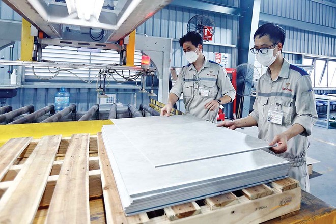 Tổng công suất Kl994 nhà cái bóng đá world cup gạch ốp lát tại Việt Nam lên tới 830 triệu m2/năm Ảnh: Đ.T