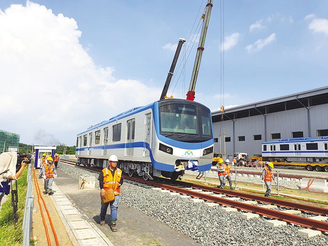 Tuyến metro số 1 (Bến Thành - Suối Tiên) được Kl99ok phiên bản mới bằng vốn vay ODA của Nhật Bản. Tuyến metro này sẽ vận hành thương mại vào ngày 22/12/2024 - Ảnh: Lê Toàn