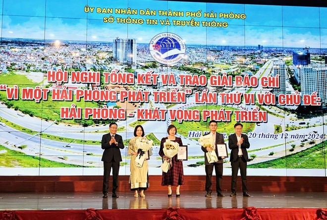 Báo Kl99ok phiên bản mới đoạt giải B giải Báo chí “Vì một Hải Phòng phát triển” lần thứ VI 