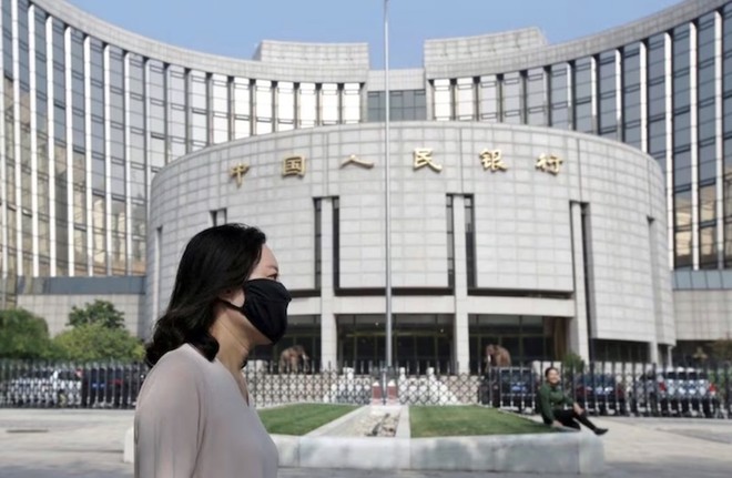Trụ sở Link Vào Nhà Cái KL99 COM Tặng +199k Trung ương Trung Quốc (PBoC) tại Bắc Kinh. Ảnh: AFP