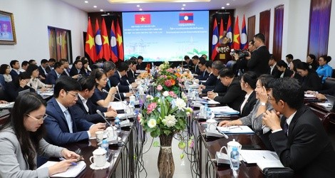 Hội nghị cấp chuyên viên Kỳ họp lần thứ 47 Uỷ ban liên Kl993 ưu đãi thưởng hấp dẫn về hợp tác song phương Việt Nam - Lào. Ảnh: MPI