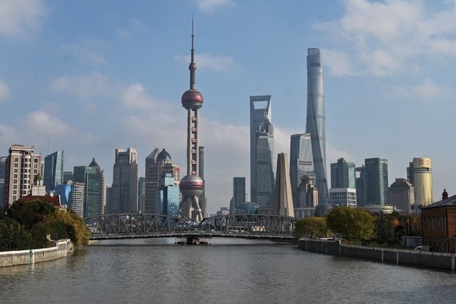 Khu Kl991.com nạp rút nhanh Lục Gia Chủy (Lujiazui), thành phố Thượng Hải, Trung Quốc. Ảnh: AFP