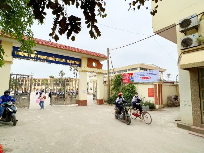 Trường THPT Phùng Khắc Khoan, huyện Thạch Thất thuộc dự án nhóm B là một trong những dự án Kl99ok phiên bản mới công chậm hoàn thiện hồ sơ quyết toán.
