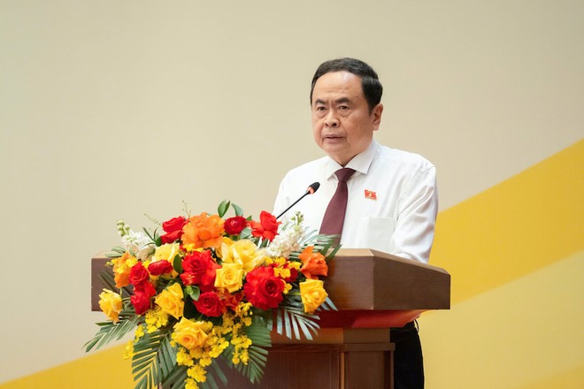 Chủ tịch Quốc hội Trần Thanh Mẫn phát biểu khai mạc - Ảnh PT.
