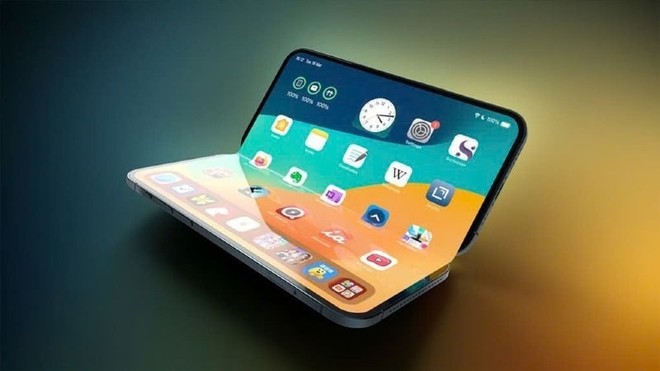 iPhone màn hình gập sẽ có tỷ lệ màn hình 4:3 khi mở ra. Ảnh: MacRumors