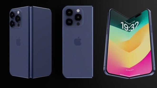 Một ý tưởng iPhone gập. Ảnh: Apple Insider 