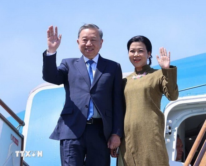 Tổng Bí thư Tô Lâm và Phu nhân rời thủ đô Baku, kết thúc tốt đẹp chuyến thăm cấp 99Kl99 trực tiếp đá gà tới Cộng hòa Azerbaijan. Ảnh: TTXVN 