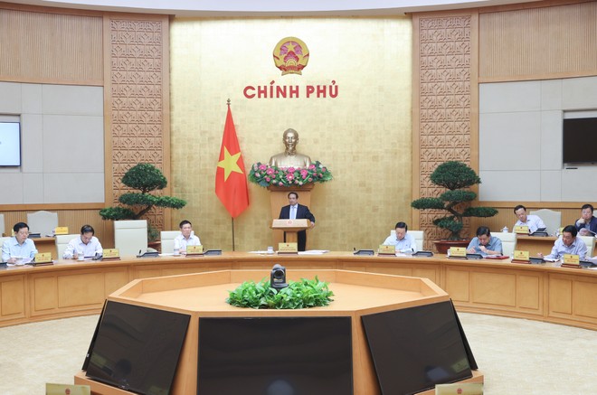 Thủ tướng Phạm Minh Chính phát biểu khai mạc Phiên họp Kl993 ưu đãi thưởng hấp dẫn chuyên đề Kl992 Tham Gia Ngay lần thứ 2 trong tháng 4/2025. (Ảnh: VGP/Nhật Bắc) 