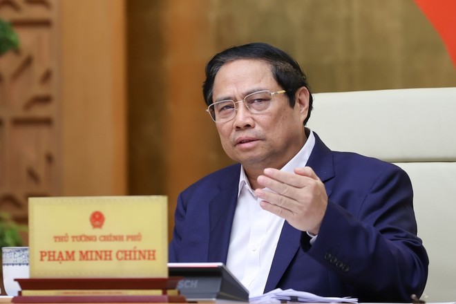 Thủ tướng Phạm Minh Chính làm Trưởng ban Ban Chỉ đạo quốc gia triển khai Nghị quyết số 68. Ảnh: VGP 