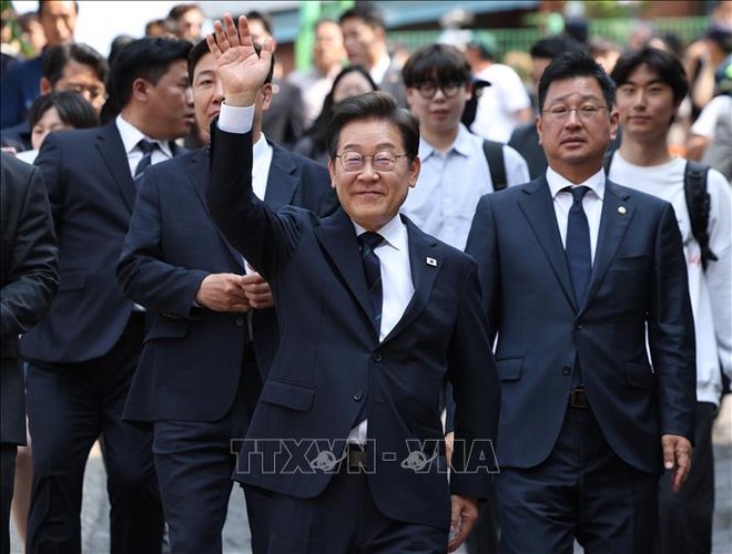 Tân Tổng thống Hàn Quốc Lee Jae-myung. Ảnh: Yonhap/TTXVN