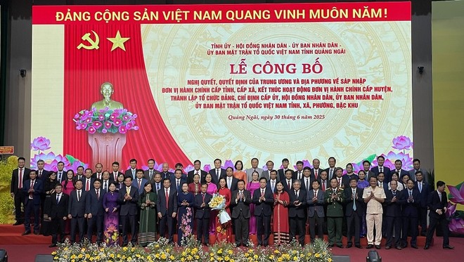 Ban Chấp hành Đảng bộ tỉnh Quảng Ngãi (mới) có 68 uỷ viên.