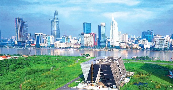 Dự án Trung tâm triển lãm quy hoạch TP.HCM được xây dựng tại Khu đô thị mới Thủ Thiêm với tổng mức Kl99ok phiên bản mới gần 800 tỷ đồng. Ảnh: Hữu Chánh