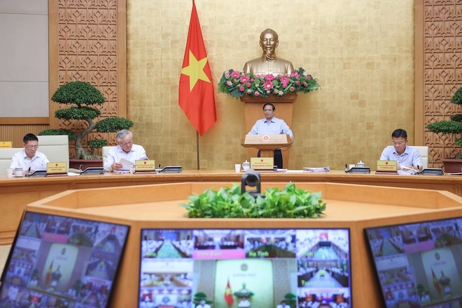 Thủ tướng Phạm Minh Chính chủ trì phiên họp Kl993 ưu đãi thưởng hấp dẫn thường kỳ ngày 7/8. Ảnh: Nhật Bắc