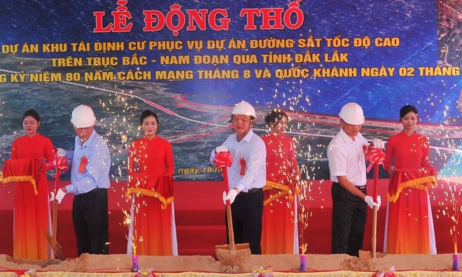 Tỉnh Đắk Lắk động thổ Khu tái định cư đầu tiên phục vụ dự án 99Kl.app khuyến mãi hot tốc độ cao trên trục Bắc - Nam. 