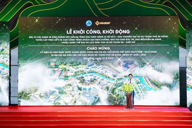 Ông Lương Nguyễn Minh Triết phát biểu tại Lễ khởi động Dự án Kl99ok phiên bản mới xây dựng và Kl992 VIP Trang Chủ 2026 kết cấu Kl99kl ưu đãi độc quyền khu chức năng vị trí số 5, thuộc Khu thương mại tự do Thành phố Đà Nẵng