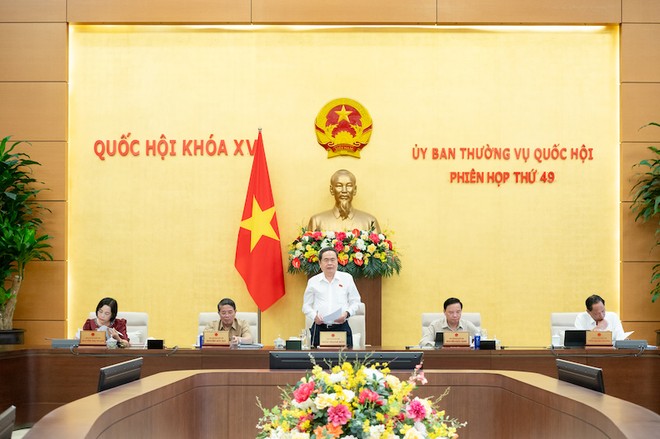 Chủ tịch Quốc hội Trần Thanh Mẫn phát biểu khai mạc phiên họp - Ảnh: PT. 