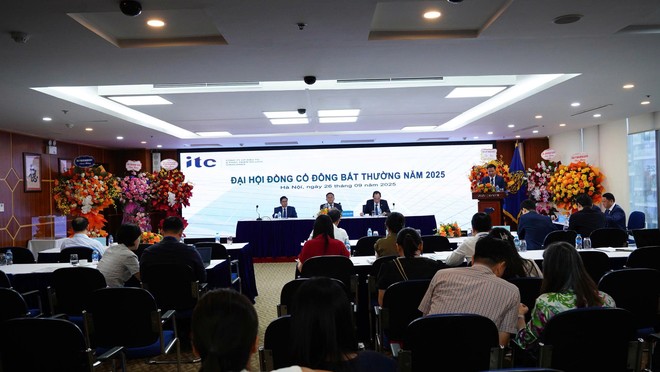 Toàn cảnh Đại hội đồng Trang Chủ KL99Com Số 1 Link Đăng Ký KL999 bất thường năm 2025 của Vinaconex-ITC tại Hà Nội ngày 26/9
